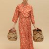 Falda estampada larga