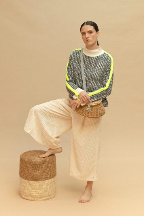 Falda pantalón de pana larga